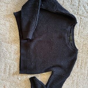 Forever 21 Navy Waffle Knit Sweater